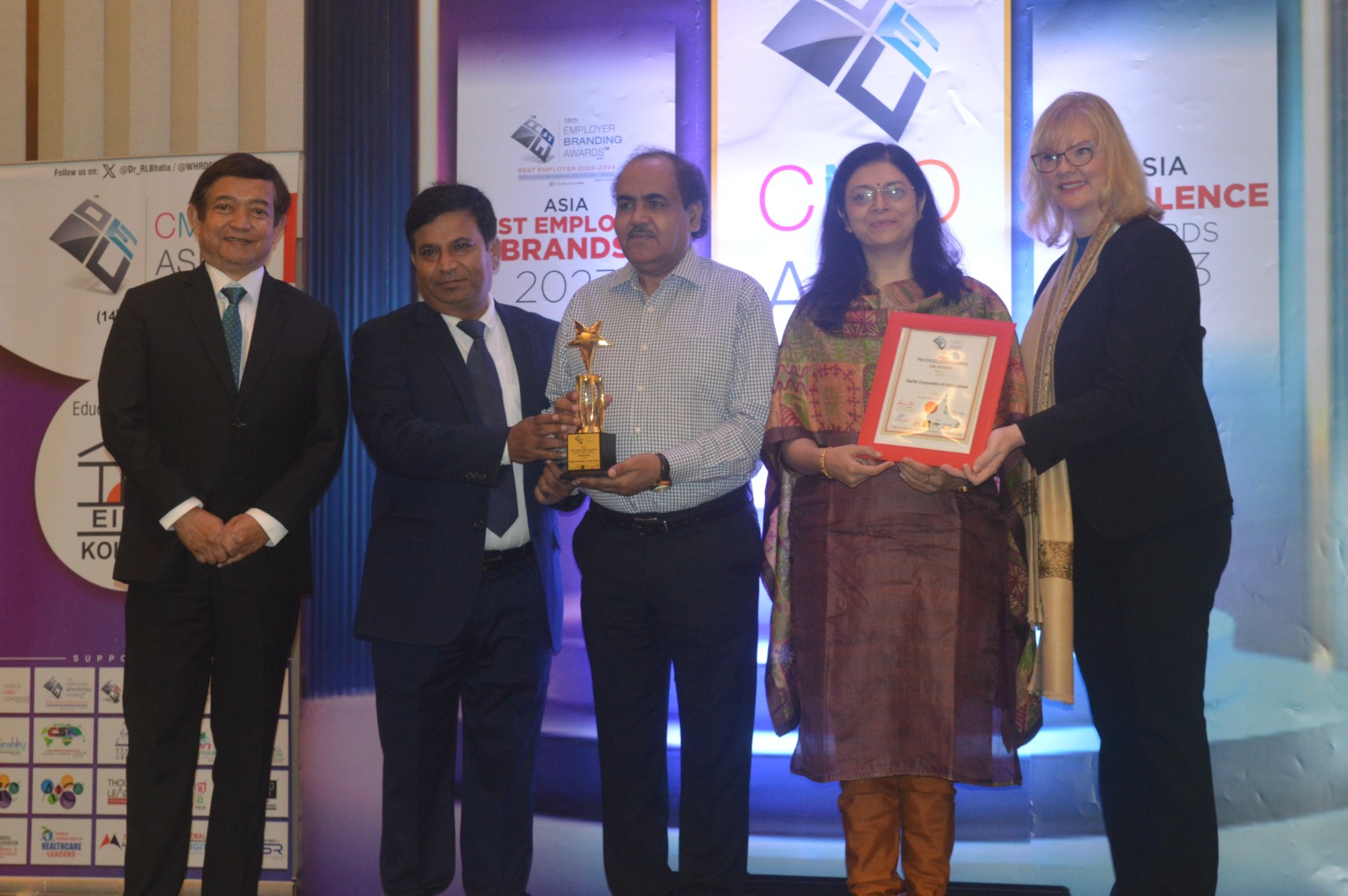  RailTel received the CMO ASIA Awards 2023, under PSU Excellence Category, for its CSR initiative, . The award was given at a gala event at Singapore which was attended by delegates from across Asia.